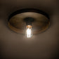 Meyda Lighting Alva Cap 13" Chestnut Flush Mount Light