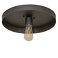 Meyda Lighting Alva Cap 13" Chestnut Flush Mount Light