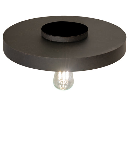 Meyda Lighting Alva Cap 13" Chestnut Flush Mount Light