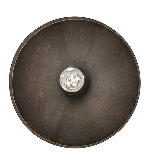 Meyda Lighting Alva Cap 13" Chestnut Flush Mount Light