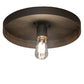 Meyda Lighting Alva Cap 13" Chestnut Flush Mount Light