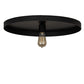 Meyda Lighting Alva Cap 20" Solar Black Flush Mount Light