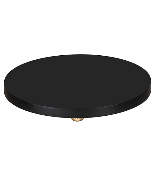 Meyda Lighting Alva Cap 20" Solar Black Flush Mount Light