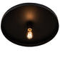 Meyda Lighting Alva Cap 20" Solar Black Flush Mount Light
