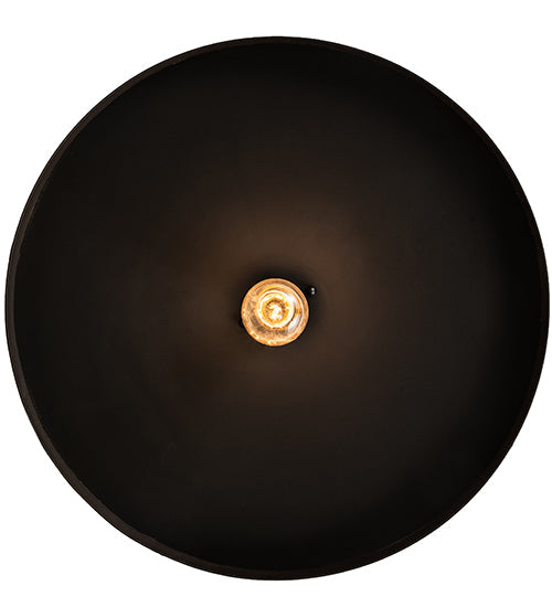 Meyda Lighting Alva Cap 20" Solar Black Flush Mount Light