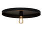 Meyda Lighting Alva Cap 20" Solar Black Flush Mount Light