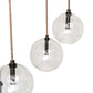 Meyda Lighting Alva Orb 80" 18-Light Bronze Cascading Chandelier With Clear Globe Shade Glass