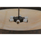 Meyda Lighting Alysiales 32" 5-Light Copper Rust Semi-flush Mount Ceiling Light With Beige Travertine Idalight Shade Glass