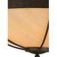 Meyda Lighting Alysiales 32" 5-Light Copper Rust Semi-flush Mount Ceiling Light With Beige Travertine Idalight Shade Glass