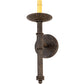 Meyda Lighting Amada 5" Antiquity Wall Sconce With Brown Parchment Shade