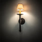 Meyda Lighting Amada 5" Antiquity Wall Sconce With Brown Parchment Shade