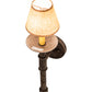 Meyda Lighting Amada 5" Antiquity Wall Sconce With Brown Parchment Shade