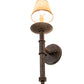 Meyda Lighting Amada 5" Antiquity Wall Sconce With Brown Parchment Shade