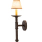 Meyda Lighting Amada 5" Antiquity Wall Sconce With Brown Parchment Shade