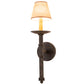 Meyda Lighting Amada 5" Antiquity Wall Sconce With Brown Parchment Shade