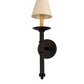 Meyda Lighting Amada 5" Blackwash Wall Sconce With Beige Aged Celadon Shade