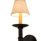 Meyda Lighting Amada 5" Blackwash Wall Sconce With Beige Aged Celadon Shade