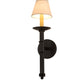 Meyda Lighting Amada 5" Blackwash Wall Sconce With Beige Aged Celadon Shade