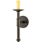 Meyda Lighting Amada 5" Golden Bronze Wall Sconce With Beige Natural Parchment Shade