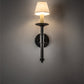 Meyda Lighting Amada 5" Golden Bronze Wall Sconce With Beige Natural Parchment Shade