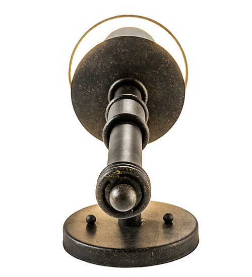 Meyda Lighting Amada 5" Golden Bronze Wall Sconce With Beige Natural Parchment Shade