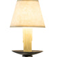 Meyda Lighting Amada 5" Golden Bronze Wall Sconce With Beige Natural Parchment Shade