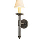 Meyda Lighting Amada 5" Golden Bronze Wall Sconce With Beige Natural Parchment Shade