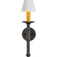 Meyda Lighting Amada 5" Oil Rubbed Bronze Wall Sconce With White Textrene Shade