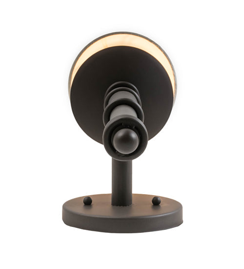 Meyda Lighting Amada 5" Oil Rubbed Bronze Wall Sconce With White Textrene Shade