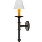 Meyda Lighting Amada 5" Oil Rubbed Bronze Wall Sconce With White Textrene Shade