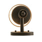 Meyda Lighting Amada 6" Gilded Tobacco Wall Sconce With Brown Natural Parchment Shade
