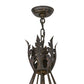 Meyda Lighting Amaury 36" 10-Light Coffee Bean Chandelier With Honey Amber Faux Candlelight
