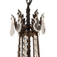 Meyda Lighting Amaury 48" 15-Light 2-Tier Delmonico Bronze Chandelier With White Trumpet Cream Shade