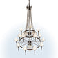 Meyda Lighting Amaury 48" 15-Light 2-Tier Delmonico Bronze Chandelier With White Trumpet Cream Shade