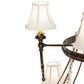 Meyda Lighting Amaury 48" 15-Light 2-Tier Delmonico Bronze Chandelier With White Trumpet Cream Shade