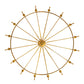 Meyda Lighting Amaury 56" 16-Light Transparent Gold Over Nickel Chandelier With Ivory Faux Candlelight