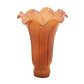 Meyda Lighting Amber Pond Lily 4" Amber Shade Glass