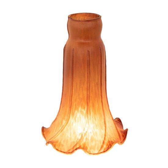 Meyda Lighting Amber Pond Lily 4" Amber Shade Glass