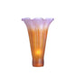 Meyda Lighting Amber/Purple Pond Lily 3" Amber & Purple Shade Glass
