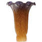 Meyda Lighting Amber/Purple Pond Lily 3" Amber & Purple Shade Glass