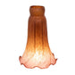 Meyda Lighting Amber/Purple Pond Lily 4" Amber & Purple Shade Glass