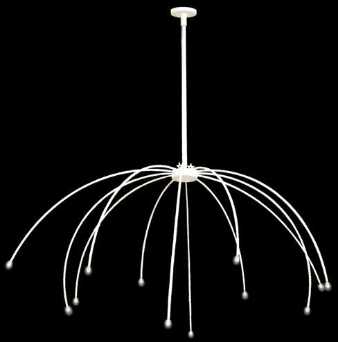 Meyda Lighting American Girl 67970 144" 12-Light LED White Chandelier