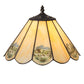 Meyda Lighting Americana 13" Spectrum Beige & Currier With Ives Shade Glass