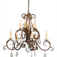 Meyda Lighting Anassa 32" 10-Light Pompeii Gold Chandelier With Ivory Faux Candlelight