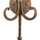 Meyda Lighting Andorra 11" 2-Light Gilded Tobacco Wall Sconce With Ivory Faux Candlelight