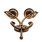 Meyda Lighting Andorra 11" 2-Light Gilded Tobacco Wall Sconce With Ivory Faux Candlelight