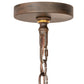 Meyda Lighting Andorra 199184 42" 8-Light Classic Rust Chandelier With Ivory Faux Candlelight
