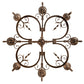 Meyda Lighting Andorra 199184 42" 8-Light Classic Rust Chandelier With Ivory Faux Candlelight