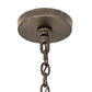 Meyda Lighting Andorra 42" 8-Light Chestnut Chandelier With Ivory Faux Candlelight