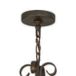 Meyda Lighting Andorra 42" 8-Light Gilded Tobacco Chandelier With Ivory Faux Candlelight